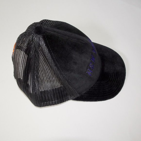 New York Knicks * RARE * Velour Black Rhinestone SnapBack Hat - Picture 2 of 6